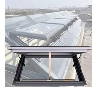 Electric Skylight Roof Window with Remote Control & Rain Sensor Aluminium Attic Vent 100x70cm (39.4x27.6in) for Attic & Basement Vention