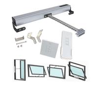 Electric Skylight Window Opener Motorized Roof Vent with Remote Control Silent Double Layer Chain Design 24V Motor 700mm Length Automatic Window Closer for Home and Office