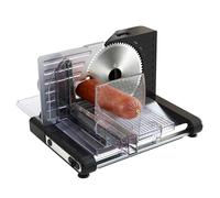 Electric Slicer Machine for Home, Meat Slicer with Adjustable Thickness (0-18mm), Electric Bread Slicer with 160W Meat & Bread Slicer Foldable Design, Detachable Parts & Low Noise (<70dB)
