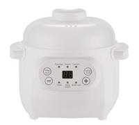 Electric Slow Cooker 1L Ceramic Stew Pot with 6 Cooking Modes, Timer Reservation, and Warm Keeping - Versatile Foods Steamer for Porridge, Rice, and Soup
