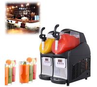 Electric Slush Machine, 5L Commercial Ice Crusher, Double Cylinder Drink Beverage Maker for Milk Tea and Smoothies