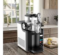 Electric Slushie Machine, Cold Drink and Ice Cream Maker with 4 Preset Programs, No Ice Needed, LED Display for Commercial and Home Use
