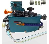 Electric Small Glass Edging Machine 8000r/Min Portable Straight Round Bevel Edge Grinder Polish for Plexiglass Acrylic Marble Ceramic Blue