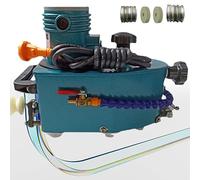 Electric Small Glass Edging Machine with 8 Diamond Wheels Straight Round Bevel Edge Trimmer Grinder, Portable Glass Edge Grinder, Speed: 8000r/min (Blue)