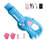 Electric Smo-ke Bubble Machine, Rechargeable Automatic Smo-ke Bubble Machine With Colored Lights and Music for Party, Outdoor Birthday