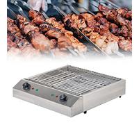 Electric Smokeless BBQ Grill with Temperature Control & Drip Tray, Portable Indoor Cooking Solution for Kebabs and More