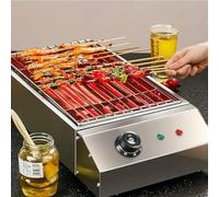 Electric Smokeless Grill with Non-Stick Coating, 2800W Power, Stepless Temperature Control for Indoor and Outdoor Cooking