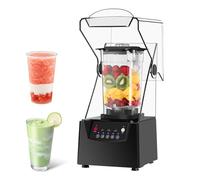 Electric Smoothie Machine, 2600w High Power Blender, Silent Soundproof Cover Design, Multifunctional Commercial Blender, Milkshake Smoothie Making