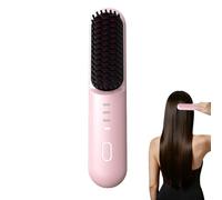 Electric Smoothing Comb - Adjustable Heat Levels, Rapid Warm Styling Device, Frizz Control Straightening Tool, Safe Brush Design | Professional Personal Grooming Solution for Curly Thick Fine