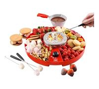 Electric Smores Maker Indoor Marshmallow Roasting Kit - Flameless Tabletop Smores Maker With Food Tray Forks Non Stick Pot - Family Fun Marshmallow Toaster For Parties