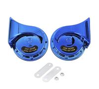 Electric Snail Horns 2 Pieces, Universal 12V, 115DB for Car Motorcycle Boat - Easy Installation, Durable Waterproof Design, Wide Vehicle Compatibility (Blue)