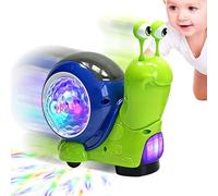 Electric Snail Toy - Crawling Musical Light, Interactive Sensor Gadget | Developmental Sensory Motor Skills Learning Activity Device, Automatic Obstacle Avoidance Moving Creature For Boys Girls Toddle