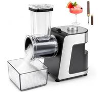 Electric Snow Cone Machine & Shaved Ice Maker, Stainless Steel Ice Crusher with Ice Pick and Tray, Powerful Motor and Sharp Blades for Fast Ice Shaving, for Home, Parties and Events