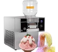 Electric Snow Cone Machine, Table-Top Ice Shaver, Commercial Snowflake Crusher, 750W Portable Slushie Maker with Air Cooling, Adjustable Speed