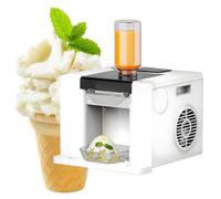 Electric Snow Cone Maker Mini Snow Ice Maker, Commercial Ice Cream Maker Shaved Ice Machine, Shaved Ice Crushing Machine for Milk Juice Chocolate White