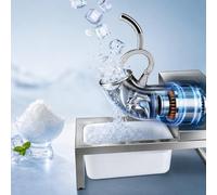 Electric Snow Cone Maker, Stainless Steel Ice Shaver Machine, Double Blade Ice Crusher, Perfect for Shaved Ice Treats, Summer Fun, Easy to Use