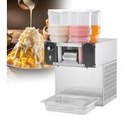 Electric Snow Flake Ice Shaver Machine, Commercial Ice Crusher Shaver, Snow Cone Maker with Water Cooling, 800W Powerful Compressor for Food Trucks and Restaurants