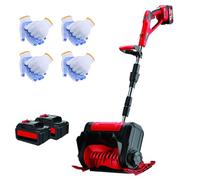 Electric Snow Shovel 1000W - Cordless Snow Thrower with 2 Batteries, 30cm Clearing Width, 45° Adjustable Snow Dispersal for Driveways, Paths & Patios