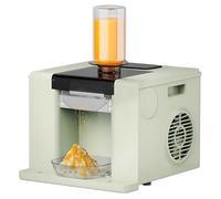 Electric Snowflake Ice Maker - 60 kg/24 h Output with 280W Motor & Air-Cooled Compressor, Touchscreen Control, Auto-Safety Mode, 750 ml Hopper & ABS Body (green)