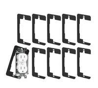 Electric Socket Box Leveler, Device Leveling Plate, 10X Electric Device Plate Leveler Spacer, Metal Single Gang Flush Fit Device Leveling Plates for Home, Hotel, Restaurant, Shopping Mall