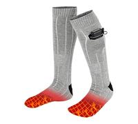 Electric Socks, 4000mAh Battery Powered Cold Weather Heat Socks for Men Women, Foot Warmer for Outdoor Riding Camping Hiking Motorcycle Skiing Warm