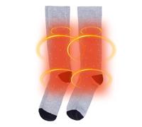 Electric Socks for Men, 3 Heat Levels USB Heated Socks for Men 2200mAh, Anti-Slip Gear Foot Warmer Thermal Protection for Cold Weather Skiing Riding Work Outdoor Cycling Snow Hunting Hiking Camping