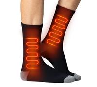 Electric Socks for Women - 3 Heat Settings Winter Heating Socks for Women 2200 mAh - Foot Warmer Non-Slip Heat Equipment for Outdoor Work Camping Winter Cycling Cold Weather Hiking Riding Ski Snow