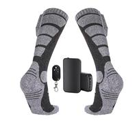 Electric Socks - Two Pairs of Electric Cold Weather Shoes with 4000mAh Battery with Three-Level Temperature Control | Foot Warmers for Equipment