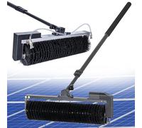 Electric Solar Panel Brush 60cm Wide with Adjustable Telescopic Pole 3.5-7.5m, Automatic Rotating Head for Photovoltaic Panel Cleaning Tool,Mains,3.5m