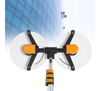 Electric Solar Panel Cleaner Robot with Brushless Motor 11.5 to 24.6 Feet Dual Brush Design for Efficient Photovoltaic Panel Cleaning A5.5M/18Ft