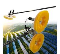 Electric Solar Panel Cleaning Brush, Extendable 7.5/24ft Water Fed Kit, AC-Powered, Outdoor Window Glass & Pool Cleaning Tool