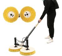 Electric Solar Panel Cleaning Brush with Adjustable Water Fed Pole and Robotic Cleaner Kit
