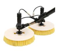 Electric Solar Panel Cleaning Brush with Rotating Head, Water Fed Pole Kit for Efficient Solar Maintenance, Dual Power Supply for Easy Use and Optimal Performance