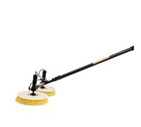 Electric Solar Panel Cleaning Brush with Telescopic Rod and Adjustable Head for Efficient Photovoltaic Maintenance