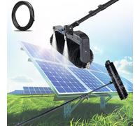 Electric Solar Panel Cleaning Brush with Water Spray, Ideal for Photovoltaic Maintenance, Wet or Dry Use