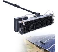 Electric Solar Panel Cleaning BrushAutomatic Roller Window Cleaner with Dual Power Supply (Lithium Battery & AC)7.5m/24.6ft Outdoor Cleaning Tool