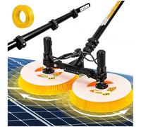 Electric Solar Panel Cleaning Kit, Water Fed Pole with Electric Brush, Lithium Battery Powered, 7.5m/24ft