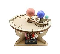 Electric Solar System Model Science Experiments Kit for Kids - DIY Wooden Sun Earth Moon Orbital Demonstrator | STEM Educational Astronomy Science Kits Building Projects for Boys & Girls Ages 8-14
