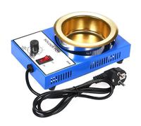 Electric Solder Melting Pot, Adjustable 200-450℃ Furnace for Soldering & Desoldering, Includes Φ50/80/100mm Crucibles, 300W for Melting Solder & Plastics