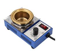 Electric Solder Melting Pot with Adjustable Temperature 200-450℃, Soldering Bath with Multiple Crucibles for Melting Solder and Plastic Resin