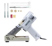 Electric Soldering Desoldering Gun, 100W Powerful Vacuum Sucker with Adjustable Temperature 380-480°C, Includes 3 Suction Nozzles for DIY Projects