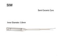 Electric Soldering Iron Heating Element Core 30W 40W 50W 60W Ceramic External Heated Replacement Part for Welding Tools 220V White 15cm(Ceramic-50W)