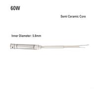 Electric Soldering Iron Heating Element Core 30W 40W 50W 60W Ceramic Replacement for External Heating Iron 220V 15cm Length White(CERAMIC-60W)