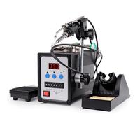 Electric Soldering Iron Kit, 90W Foot-Operated Soldering Station with Automatic Solder Feeder, Manual Option, Adjustable Temperature, Foot Pedal Control