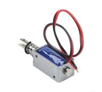 Electric Solenoid Latch Lock DC 24V Push Pull Type Electromagnet Actuator for Auto Door Gate Cabinet Security System for access Control 58x13mm