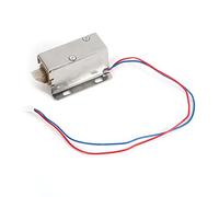 Electric Solenoid Lock DC 12V Small Size Electromagnetic Cabinet Drawer Lock Adjustable Latch for Storage Safes Boxes Made of Iron 54x41x27mm