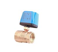 Electric Solenoid Valve, 1/2" 3/4" 1" Normally Closed/Open Motorized Ball Valve 220 12V 24V 2-Wire Brass Electric Ball Valve Replace Solenoid Valve(DN25,12VDC_Normally Closed)