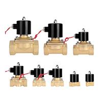Electric Solenoid Valve 1/4 ; 3/8 ; 1/2 ; 3/4 ; 1 ; DN8/10/15/20/25/50 Normally Closed Pneumatic for Water Oil Air 12V 24V 220V 1Pcs(12v,DN35)
