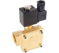 Electric Solenoid Valve 1/4 3/8 1/2 3/4 1 Inch High Pressure Normally Closed Pneumatic for Water Oil Air 12V 24V 220V 110V Useful(Ac220v,DN15)
