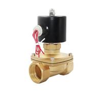 Electric Solenoid Valve 1/4" 3/8" 1/2" 3/4" DN8/10/15/20/25/50 Normally Opened Pneumatic for Water Oil Air Gas 12V/24V/220V/110V(Dn40,OneColor)